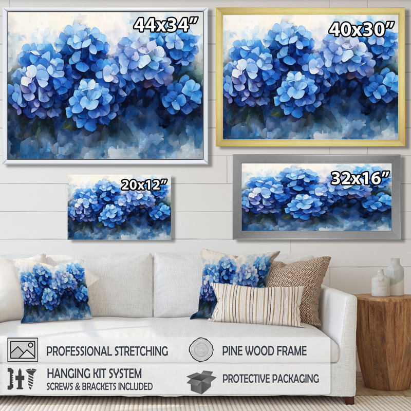 Jacquil - Floral Wall Art, Impression d'un seul cadre photo, H 16 po x l 32 po, Doré