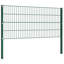 Aairah 80cm H x 350cm W Green Metal Fence Panels