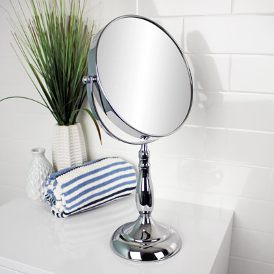 Amrei Metal Round Floor Mirror