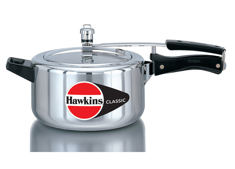 Hawkins Classic Aluminum Pressure Cooker, 4.23 Quart