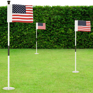 Mini-drapeau de golf 3 pi pour cour arrière États-Unis (Ensemble de 3)