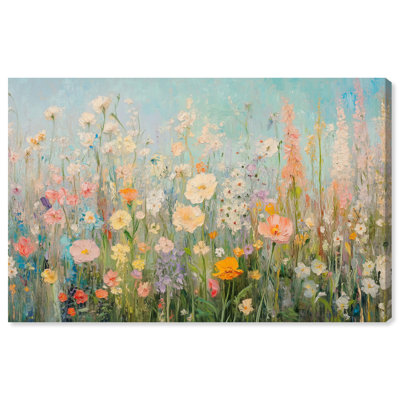 Art floral coloré sur toile Soft Focus Flora II par Art Remedy
