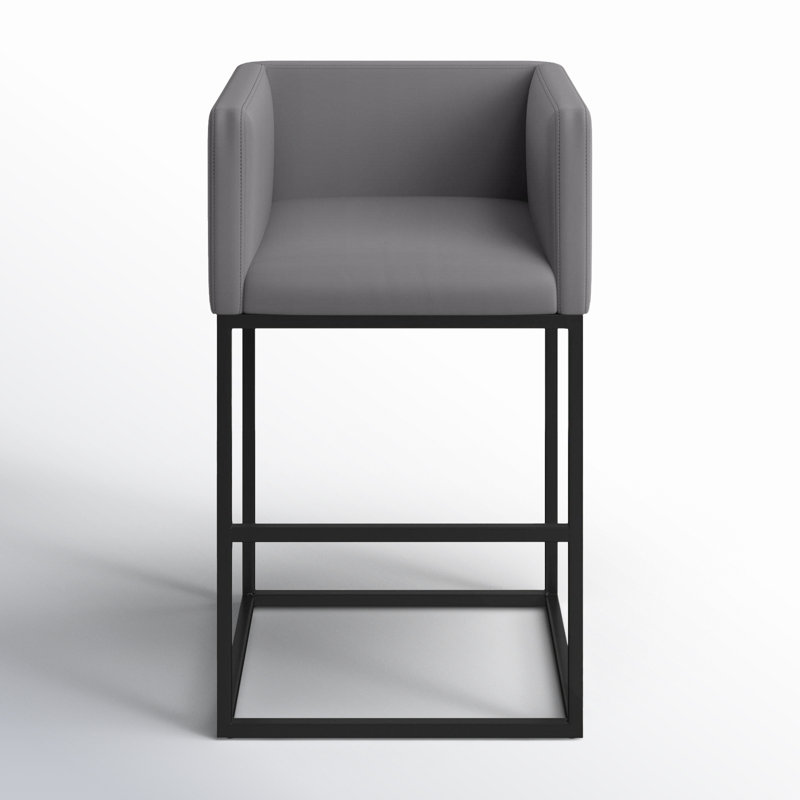  Bar & Counter Stool, Gray, Bar Stool (29" Seat Height)