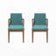 Ensemble de 2 chaises de salle à manger de style Mid-Century moderne