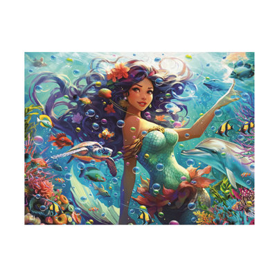 Michael David Ward Mermaid 3 Canvas Art