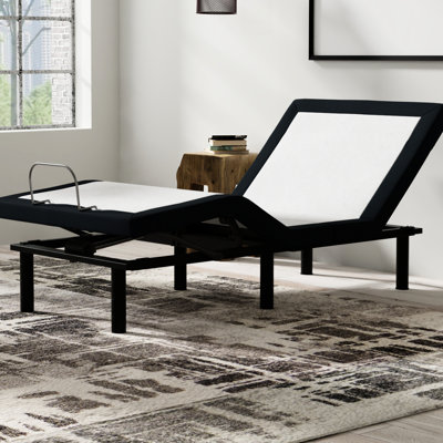 Base de lit simple TG Zero avec massage et lit à hauteur réglable: 3 à 9 po, hauteurs de pieds, hublots