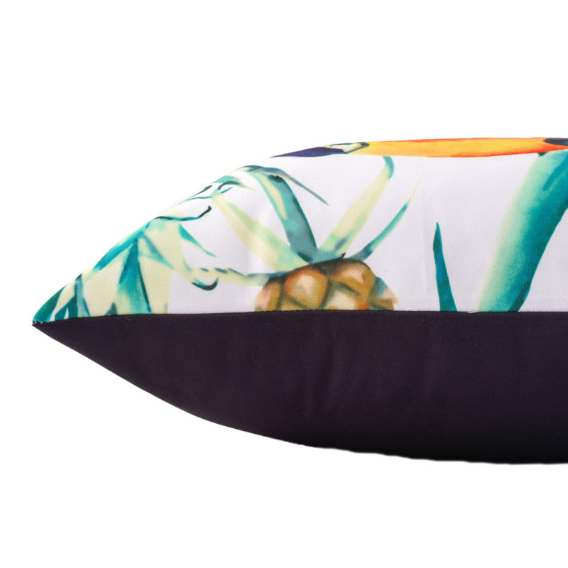 Coussin lombaire d'extérieur Black Parrots