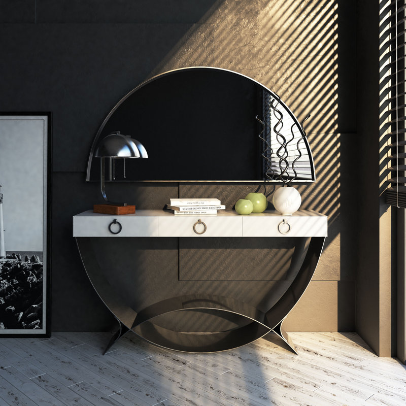 Ensemble de console et miroir Celerie, H 31,5 po x l 39,37 po x P 15,75 po