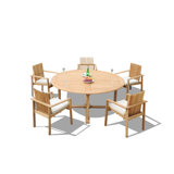 Outdoor 7 - Piece Teak Dining Set