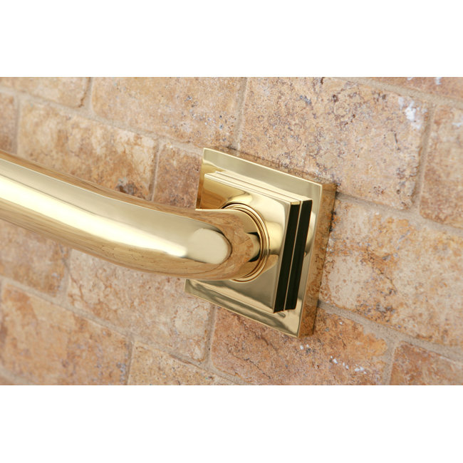 Kingston Brass Claremont 1-1/4 Inch O.D Grab Bar, 36" W, Polished Brass