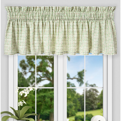 Leoni Ikat Check Tailored 80 Curtain Valance