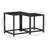 Ebern Designs Tea Tables 2 Pcs MDF Black