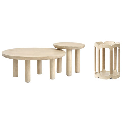 Table gigogne à roulettes avec table tambour