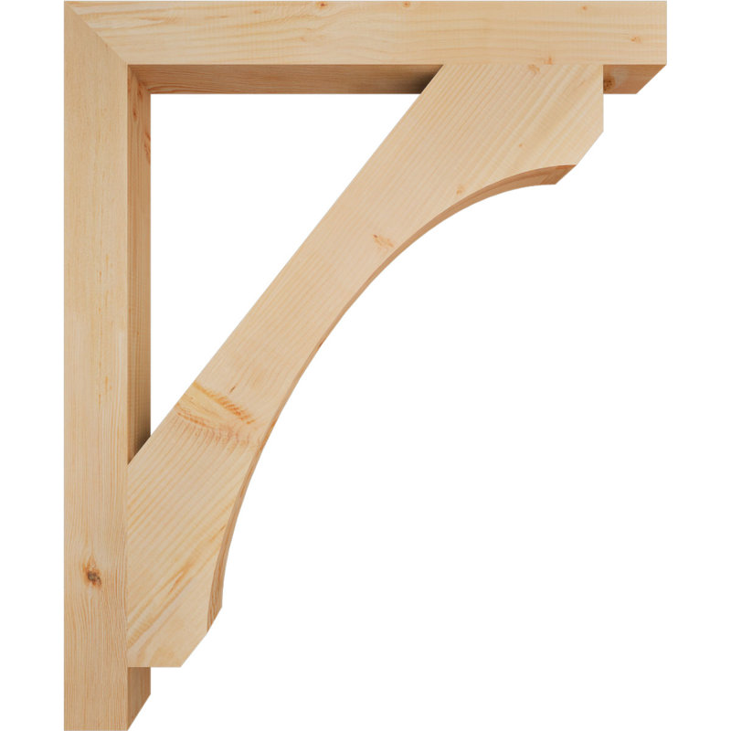 Support en bois rustique Legacy Block, Sapin de Douglas, Lisse, H 46 po x l 3,5 po x P 38 po