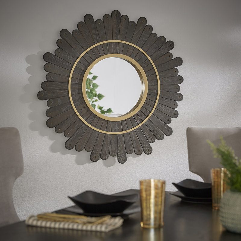 Solid Wood Flat Wall Mirror