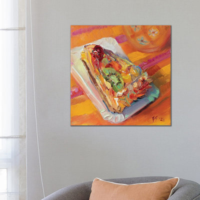Fruitcake by Katharina Valeeva - Wrapped Canvas Painting