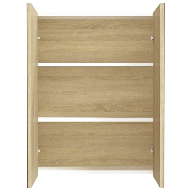 Guile Glass Wall Bathroom Cabinet, Oak
