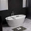 Baignoire de trempage autoportante 66 po à surface solide 66 po
