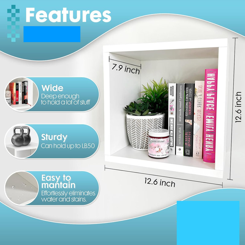 White Display Rack Wall Mounted