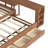 Daybed With Trundle,Wood Daybed Frame with Storage Drawers,Side Shelves and Desk-793617188-793617243