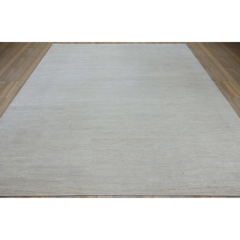 Contemporary, Textures Collection One-of-a-Kind Rectangle 12'1" X 14'11" Hand Knotted Area Rug