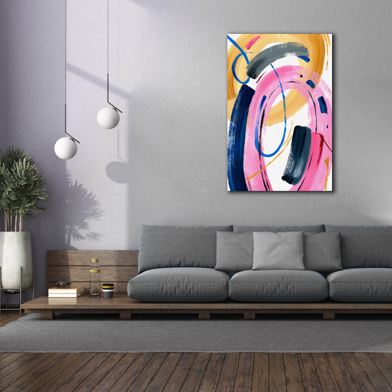 «Epic Graffiti», cercle coloré par Svetlana Aleynikova, art mural sur toile, H 60 po x l 40 po
