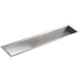 Undertone® 33" L x 8-1/4" W x 6-5/16" Under-Mount Single-Bowl Trough Kitchen Sink