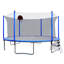 Trampoline 16 pi avec pompe à panier et échelle (enceinte de sécurité intérieure) avec but de soccer-106068740