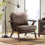 Fauteuil en similicuir avec structure en bois massif Joichiro -1813717142-1859959336