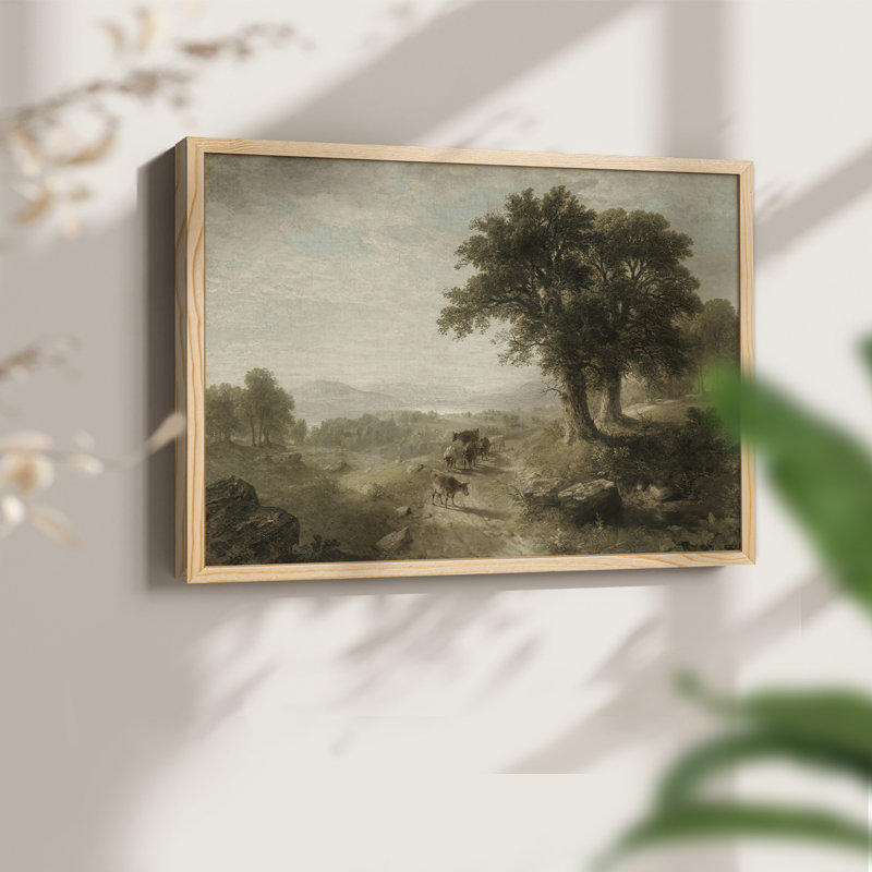 Paysages rétro-DCCIV-Reproduction encadrée - Restickable, Naturel, H 16 po x l 20 po