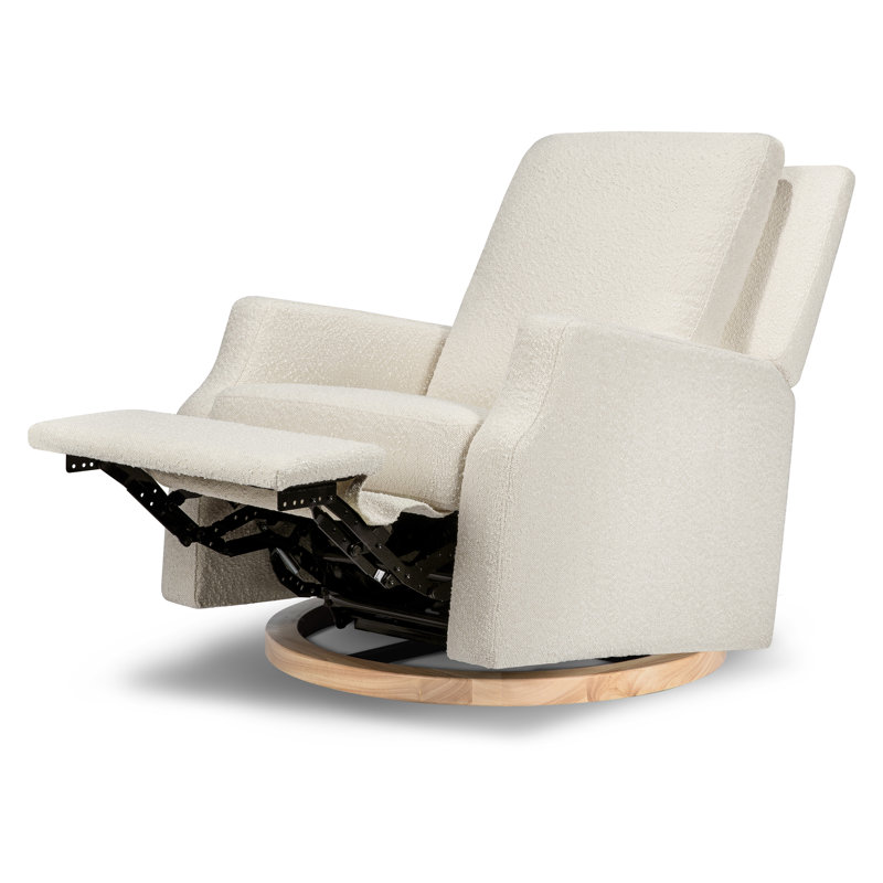 Crewe Recliner and Swivel Glider, Ivory Boucle