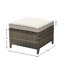 Ensemble de 2 repose-pieds en rotin avec coussins amovibles en osier pour patio-2143425276-2145596462
