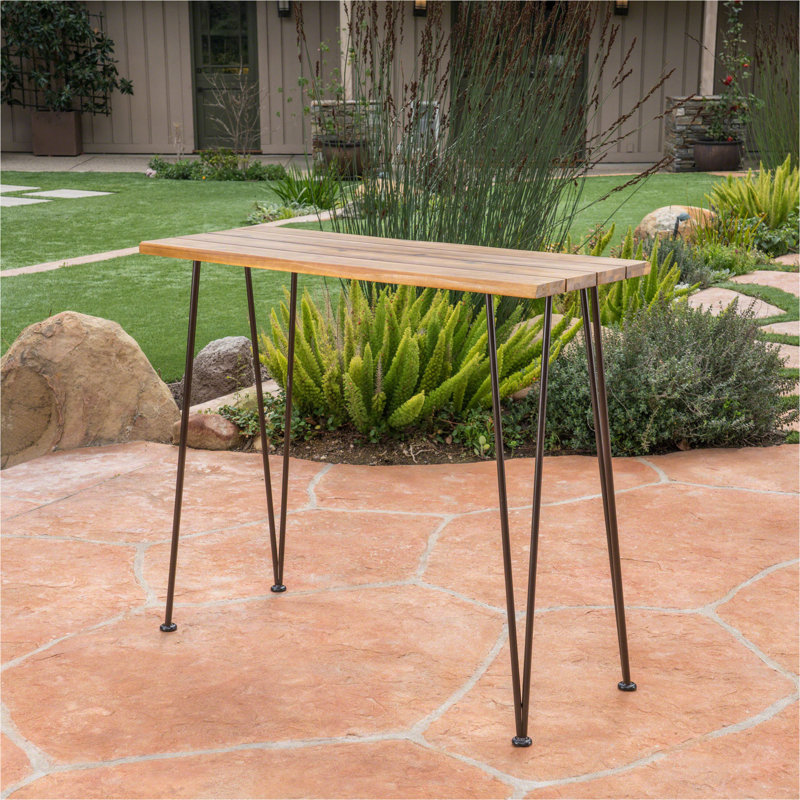 TABLE DE TABLE EN BOIS ET MÉTAL DENALI INDUSTRIAL
