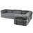 Boneless 116'' L-Shaped Modular Corduroy Sofa Bed, Convertible Sleeper Compression Sofa for Living Rooms-114222638