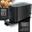 4 Slice Long Slot Toaster, Double Wall Housing, With Warming Rack, 6 Browning Settings, Auto Bread Centring, Reheat Defrost Cancel Function, Remaining Time Display