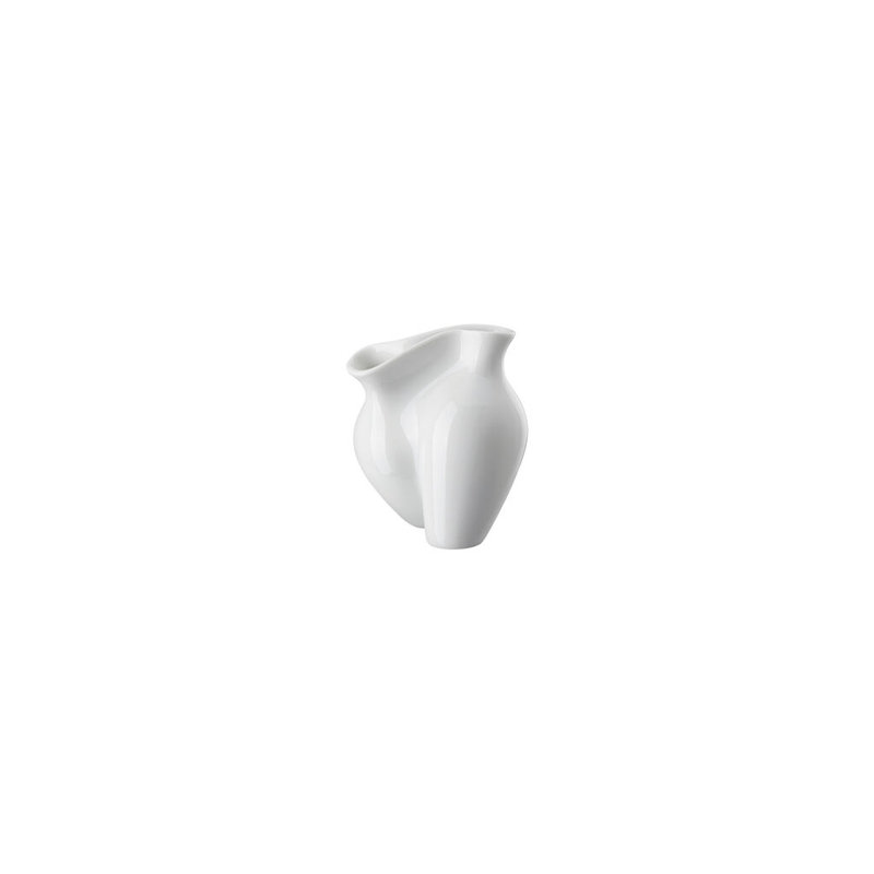 Miniature Porcelain China Table Vase, White