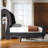 Tufted Wingback Velvet Platform Bed with Nailhead Trim, Curved Sleigh Design, Queen Size-624206261