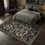 Tapis lavables Snake avec envers en caoutchouc antidérapant pour le salon Tapis antidérapant à poils courts pour la salle à manger Revêtement de sol forêt résistant aux taches-677125381-690294672