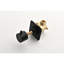 Valve de douche à contrôle de volume réglable - fonte en métal 3/4 po, laiton, contrôle en métal noir mat