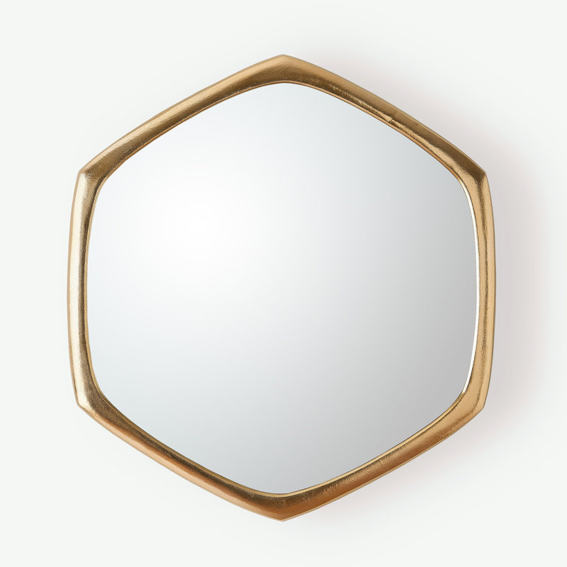 Hexagon Aluminium Mirror