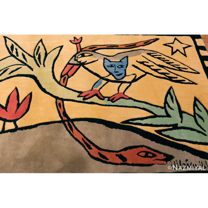 Scandinavian One-of-a-Kind Rectangle 4'7" X 6'6" Area Rug