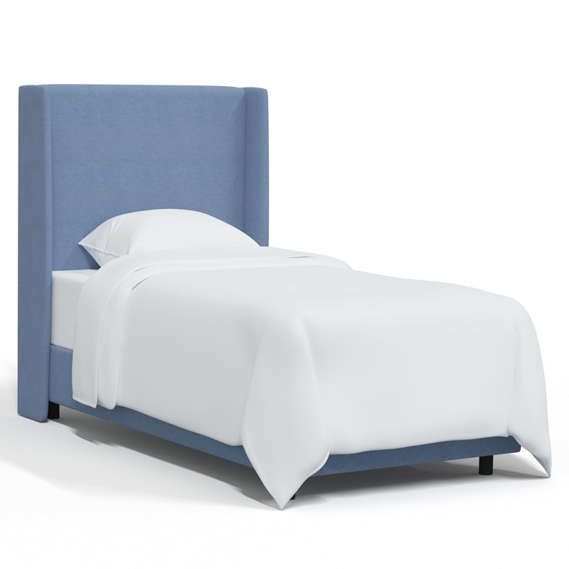 Tilly Upholstered Bed, Twin, Classic Denim Linen