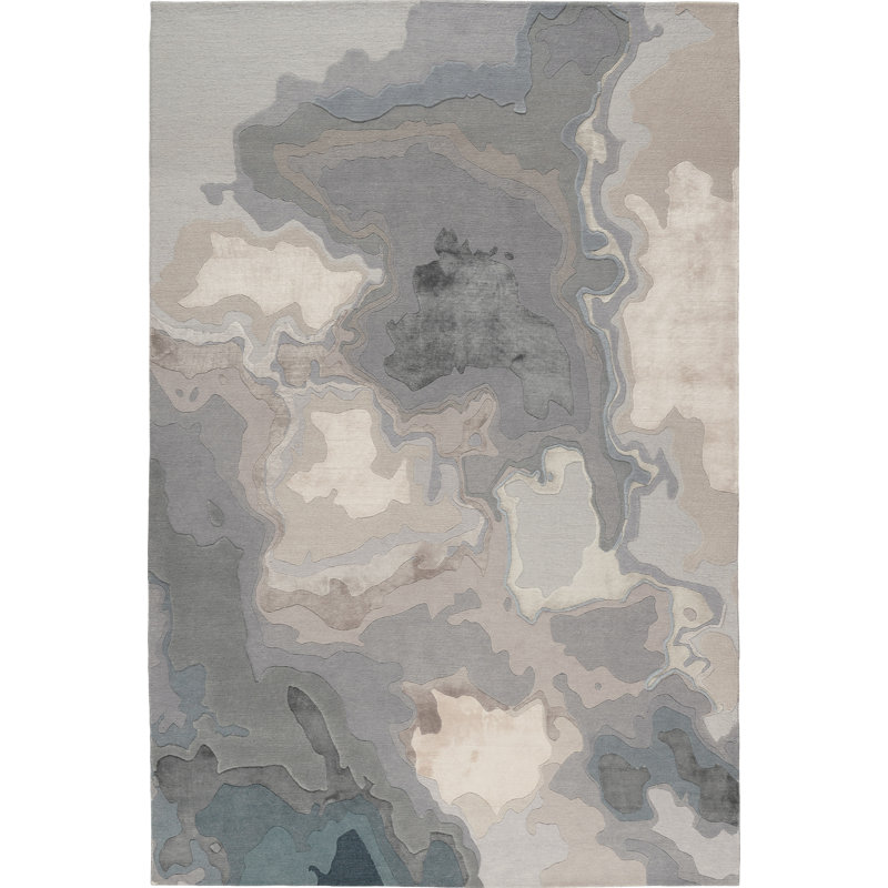 Adam Hunter Tundra Cool Area Rug, Rectangle 4' x 6'
