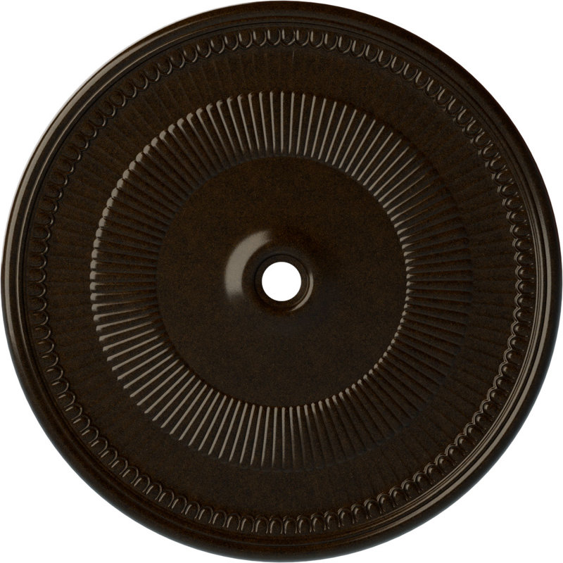 Endurathane Nevio Ceiling Medallion, 51 1/8"OD x 3 5/8"ID x 1 1/2"P (Fits Canopies up to 4 3/4"), Hand-Painted Bronze Finish