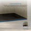 Receveur de douche rectangulaire extra-plat Lenora 152,4 cm x 91,4 cm avec bonde latérale dissimulée, noir uni-135101771