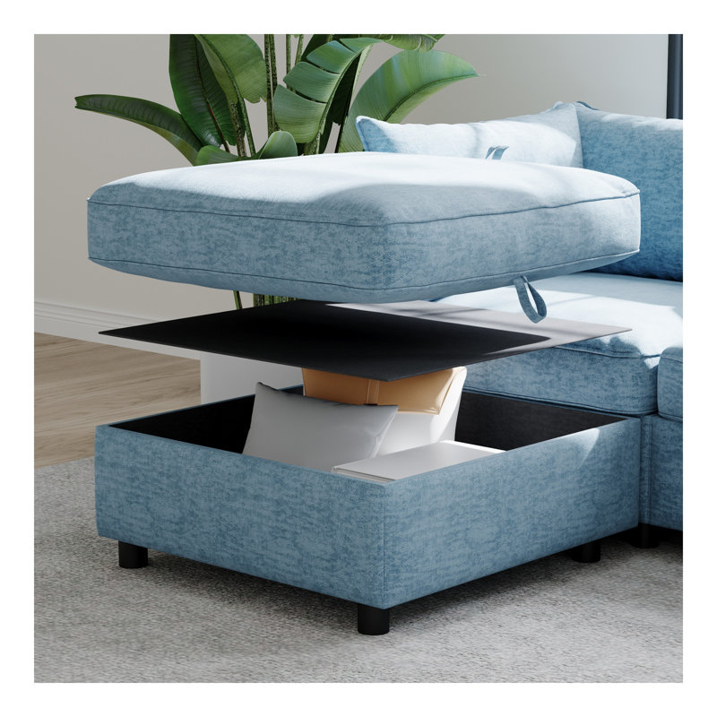 Canapé modulaire modulaire, siège de canapé convertible avec rangement, ensemble de canapé modulaire canapé-lit, combinaisons modulaires flexibles en tissu pour le salon