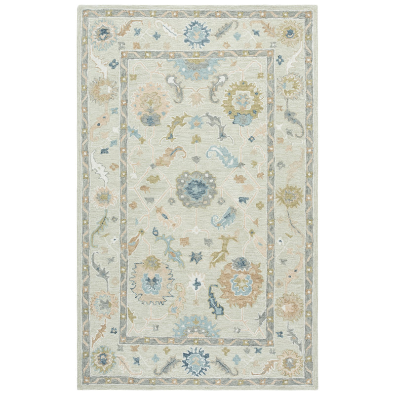 Tapis oriental en laine touffeté à la main Metro, Carré 6 pi