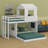 Wooden Bunk Bed, Loft Bed With Playhouse, Farmhouse, Ladder And Guardrails-2132699179