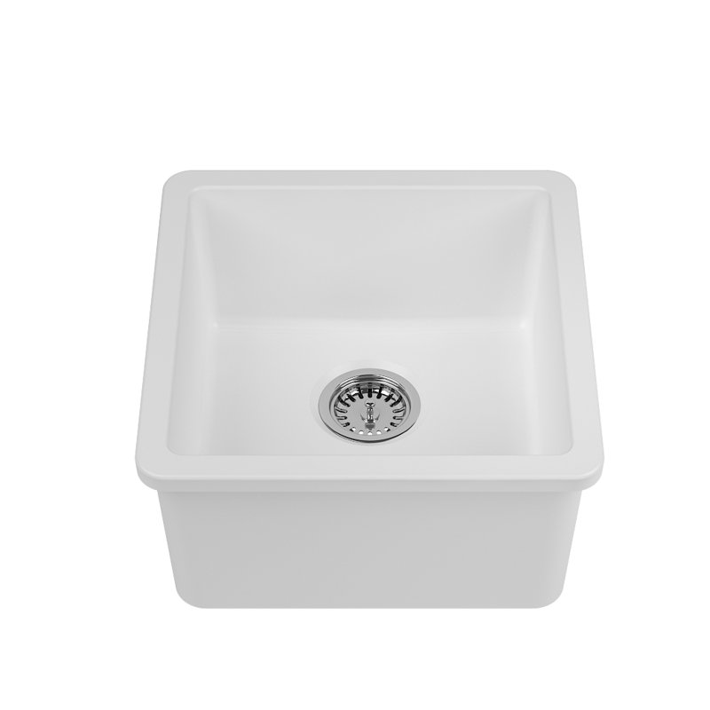 Évier de cuisine encastrable L 17 po x l 17 po