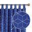 Polyester Blackout Tab Top Curtain Pair